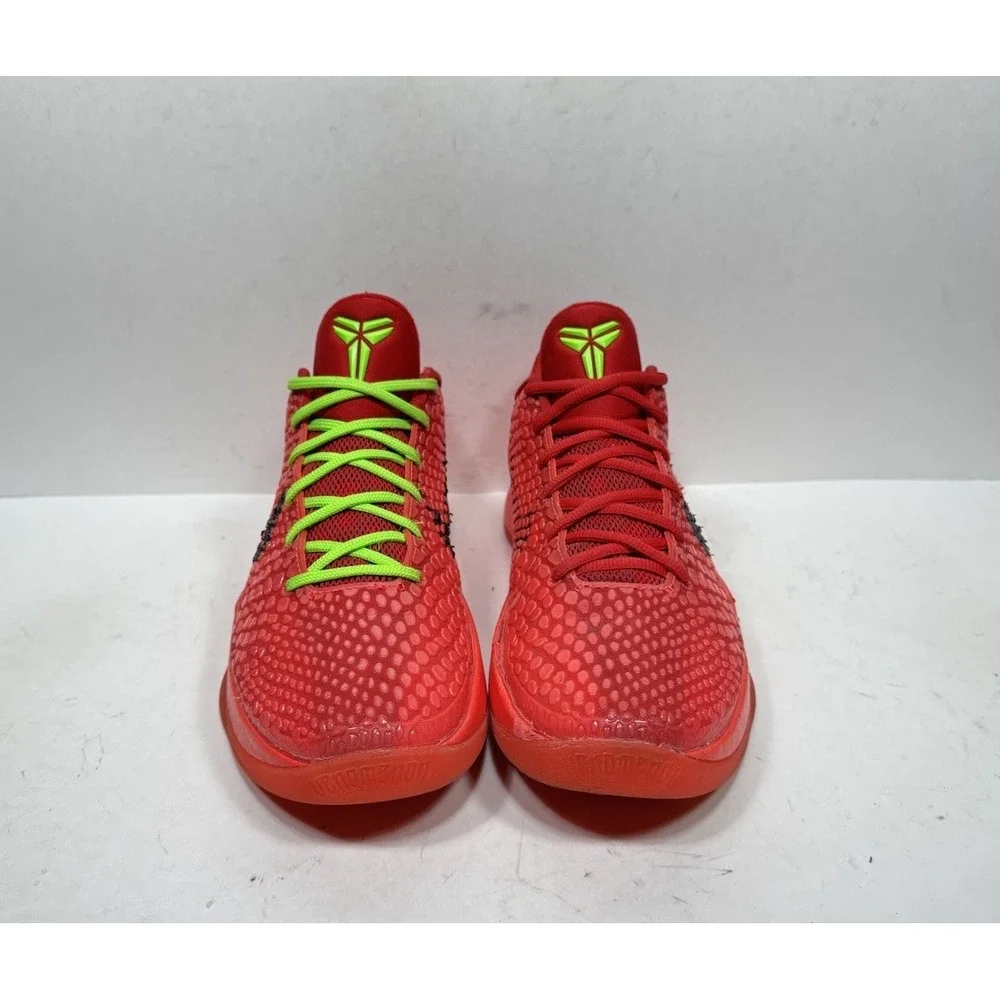 Nike Kobe 6 Protro Reverse Grinch Red Men's Size 8 FV4921-600 Shoes